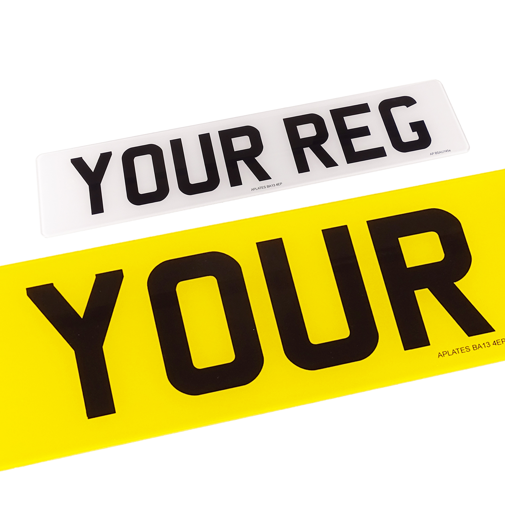 Standard Printed Number Plates